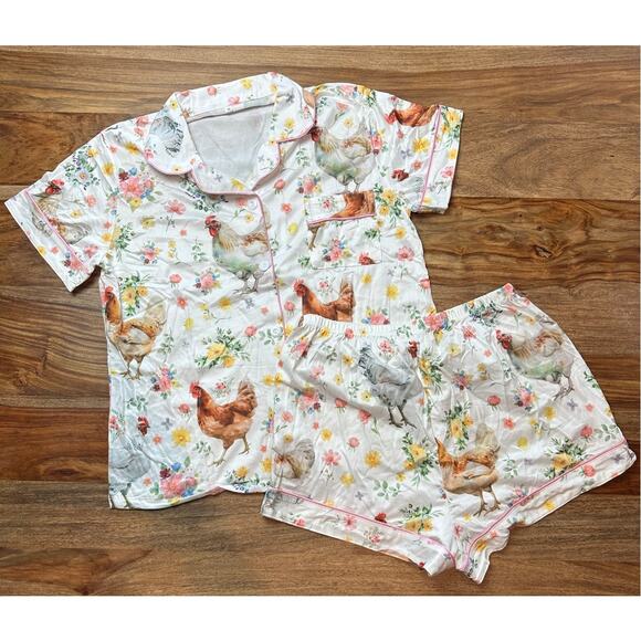 Chicken Pajamas Women's Medium New - Picture 1 of 3